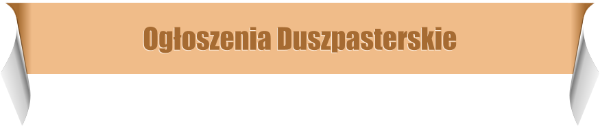 Ogoszenia Duszpasterskie